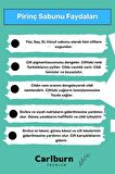%100 Doğal Koku Yüz Cilt Beyazlatıcı Organik Nemlendirici Beyaz Pirinç Sabunu 2'li Set
