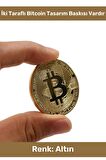 Özel Kutulu Hediyelik Kripto Hatıra Koleksiyon Bitcoin Madeni Para Altın Rengi 4'lü Set