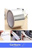 Özel Suya Sıcaklığa Dayanıklı Tamir Soba Boru Yama Alüminyum Yanmaz Folyo Bant 44mm 20mt - 5 Adet