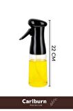Deluxe Atomize Başlık Fan Şekilli Püskürtücü Bpa İçermeyen Plastik Sprey Cam Yağdanlık 200 Ml 2 Adet