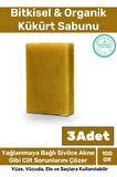 Özel Üretim %100 Doğal Koku Yüz Cilt Beyazlatıcı Organik Nemlendirici Kükürt Sabunu 3 Adet