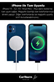 iPhone 11 12 13 14 15Uyumlu Magsafe Kablosuz Hızlı Şarj Aleti Tam Uyumlu Wireless Charger Adaptörü