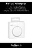 iPhone 11 12 13 14 15Uyumlu Magsafe Kablosuz Hızlı Şarj Aleti Tam Uyumlu Wireless Charger Adaptörü