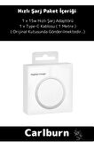iPhone 11 12 13 14 15 Magsafe Kablosuz Hızlı Şarj Aleti Apple Tam Uyumlu Wireless Charger Adaptörü
