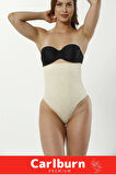 Yüksek Bel Karın Toparlayıcı Kaymaz İz Göstermeyen Sıkılaştırıcı Kadın Slip String Tanga Korse