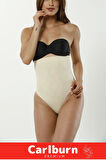 Yüksek Bel Karın Toparlayıcı Kaymaz İz Göstermeyen Sıkılaştırıcı Kadın Slip String Tanga Korse