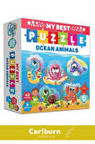 Özel Üretim Zeka Geliştirici Eğitici Çocuk El Göz Koordinasyonu  My Best Puzzle Okyanus Hayvanları