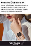Yeni Nesil 3 Kordonlu Wireless Şarjlı Spor Sağlık Sensörlü Watch 9 Series 41mm Kadın Akıllı Saat