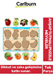 Özel Üretim Eğitici Öğretici Zeka Geliştirici Çocuk Ebeveyn Meyveler Ahşap Tutmalı Puzzle