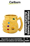 Özel Tasarım Dekoratif Şık Hediyelik Porselen Thanos Eli Kupa Bardak 1*14 Cm