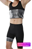 Terleme Hızlandırıcı Rahat Şık Destekleyici Termal Sauna Şort Atlet Takım
