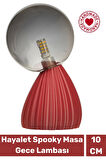 Handmade Dekoratif Şık Biyobozunur Plastik 10 Cm Dimmer Kablolu Hayalet Spooky Masa Gece Lambası