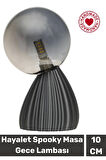 Handmade Dekoratif Şık Biyobozunur Plastik 10 Cm Dimmer Kablolu Hayalet Spooky Masa Gece Lambası