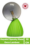 Handmade Dekoratif Şık Biyobozunur Plastik 10 Cm Dimmer Kablolu Hayalet Spooky Masa Gece Lambası