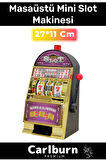 Özel Üretim Çevirme Kollu Meyve Vip Casino Portatif Ev Slot Makinasi 27*11 Cm