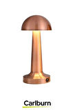 Özel Tasarım 3 Modlu 23 cm x 9 cm Modern Aç/Kapa Butonlu Mantar Dokunmatik LED Masa Lambası