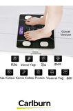 Lcd Ekran Kas Kütle Vücut Yağı Kemik Kütle Protein Oranı Ölçer Bluetooth Özellikli Akıllı Tartı