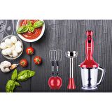 Fakir Lucina 1000 W Blender Seti (Kırmızı)