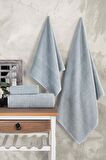 Royality | 50x90 - 70x140 Cm 4'Lü  Banyo Havlu Seti, %100 Pamuklu Havlu Takımı