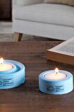 Holder | 2'Li Set Mumluk | Tea Light Mumluk Seti | Dekoratif Şamdan Mumluk