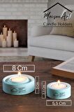 Holder | 2'Li Set Mumluk | Tea Light Mumluk Seti | Dekoratif Şamdan Mumluk
