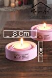 Holder | 3'Lü Set Mumluk | Tea Light Mumluk Seti | Dekoratif Şamdan Mumluk
