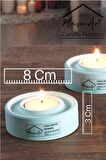 Holder | 3'Lü Set Mumluk | Tea Light Mumluk Seti | Dekoratif Şamdan Mumluk