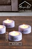 Holder | 6'Lı Set Mumluk | Tea Light Mumluk Seti | Dekoratif Şamdan Mumluk