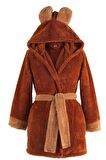 Fleece | Kapşonlu Wellsoft Peluş Sabahlık | Robdeşambr |  Bornoz