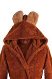 Fleece | Kapşonlu Wellsoft Peluş Sabahlık | Robdeşambr |  Bornoz
