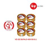 Vege Bufalo Koli Bandı 45x100 Şeffaf 6 Adet