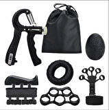 6 LI EL KOL BİLEK GÜÇLENDİRİCİ SET FİTNESS EL EGZERSİZİ KAVRAMA PARMAK TUTUCU BİLEK GÜÇLENDİRME