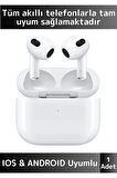 Premium iPhone 16 Pro Max Tam Uyumlu Dokunmatik 3. Nesil Kulak İçi Bluetooth Kulaklık