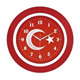 Aypaş AYP 116 Galaxy Türk Bayrağı Duvar Saati 