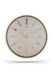 GOLD BEJ KADRAN RAKAMLI DUVAR SAATİ 43 CM