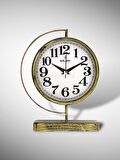 Galaxy Premium Serisi Modern Kadranlı Metal Ofis ve Masa Üstü Saat 20 cm Gold