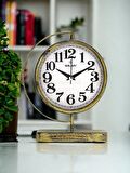 Galaxy Premium Serisi Modern Kadranlı Metal Ofis ve Masa Üstü Saat 20 cm Gold