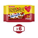 Ülker İkram Çikolata Kremalı Bisküvi 3x84 gr X 6 Adet