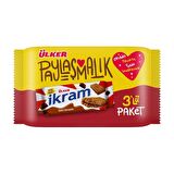 Ülker İkram Çikolata Kremalı Bisküvi 3x84 gr X 6 Adet