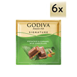  Antep Fıstık Karamel Kare Çikolata (60g), 6 Adet