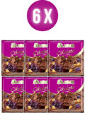 Ülker Kare Çikolata Üzümlü Fındıklı Sütlü 60 Gr x 6 Adet