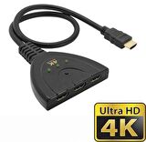 Mesh 3 Port 4K Ultra HD HDMI Pigtail 3 in 1 Out Switch Splitter