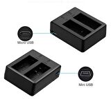 SJCAM Dual İkili Çift Batarya İçin Harici USB Şarj Cihazı USB02