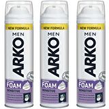 Arko Men Sensitive Hassas Cilt Tıraş Köpüğü 200 ml 3 ADET