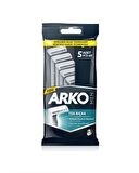 Arko Men 5'li Tek Bıçaklı Tüm Cilt Tipleri İçin Kullan At Tıraş Bıçağı