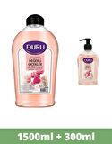 DURU SIVI SABUN 1,5LT ÇİÇEK TERAPİSİ +300ML