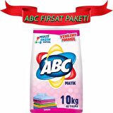 ABC Matik Parfümlü Renkliler İçin Toz Çamaşır Deterjanı 10 kg 66 Yıkama