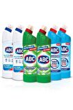 ABC Hijyen Plus & Ultra & Karbonatlı Normal Jel Çamaşır Suyu 6 x 750 ml