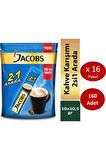 Jacobs 2'si 1 Arada 10.5 gr 16x10'lu Hazır Kahve