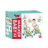 Piyanolu Yürüme Arkadaşı 4in1 Aktivite Masası Işıklı Müzikli Yürüteç Mavi